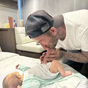 David Beckham dotes over pal Marc Anthony's newborn baby in adorable pics